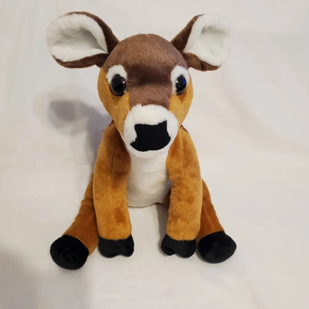 Wild Republic Plush Fawn Deer Stuffed Animal Brown White Spots